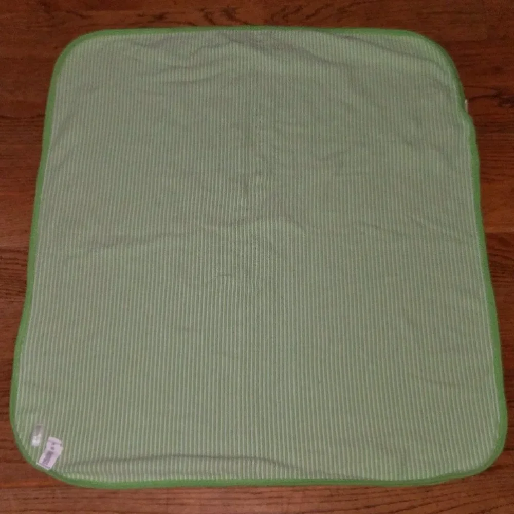 The Children's Place Baby Chick Duck Cotton Blanket Lovey Green White Stripes